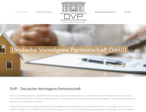 Deutsche Vermögens Partnerschaft – WordPress Webseite