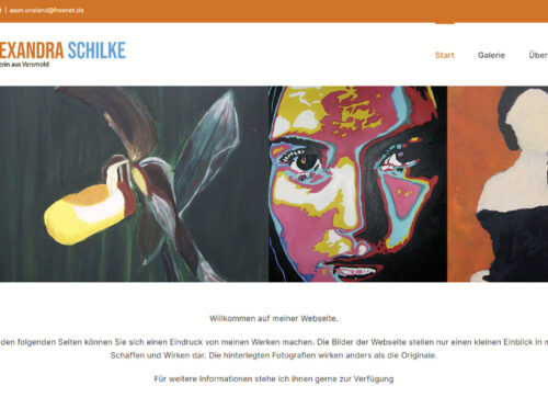 Künstlerin Alexandra Schilke – WordPress Webseite
