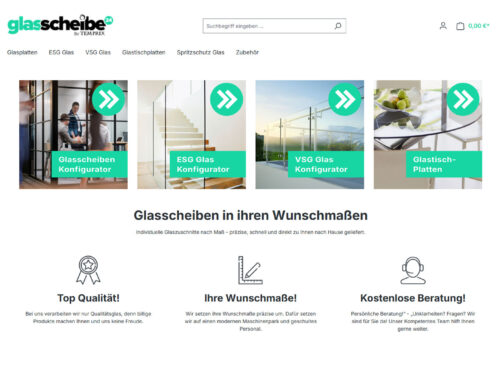 Glasscheibe24 – Shopware Shop