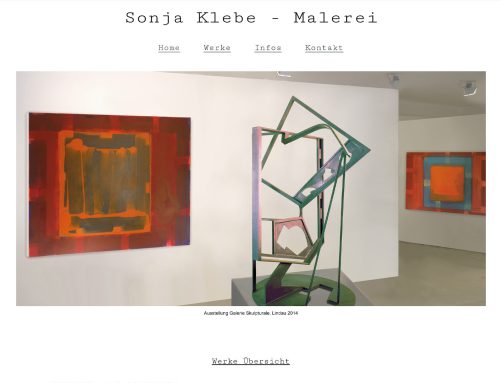 Künstlerin Sonja Klebe – WordPress Webseite, Galerie